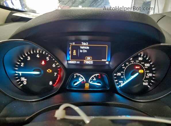 1FMCU0GD2KUA96277 2019 FORD ESCAPE Черный Вид щитка приборов