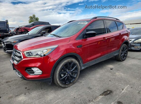 1FMCU0GD2KUB05205 2019 FORD ESCAPE Red Առջևի ձախ երեք քառորդ տեսարան