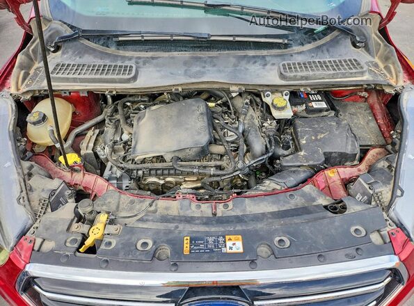 1FMCU0GD2KUB05205 2019 FORD ESCAPE Red Շարժիչի բաժամունքի տեսք