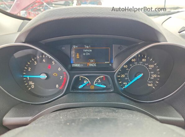 1FMCU0GD2KUB05205 2019 FORD ESCAPE Red Սարքավորումների վահանակի տեսք
