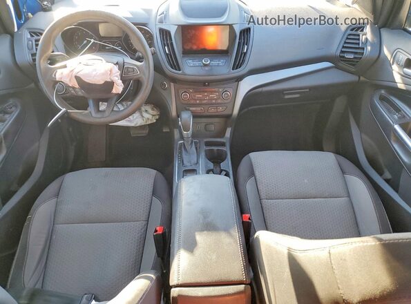 1FMCU0GD7KUB06771 2019 FORD ESCAPE Blue Widok deski rozdzielczej