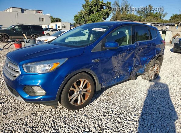 1FMCU0GD7KUB06771 2019 FORD ESCAPE Blue Przód lewy
