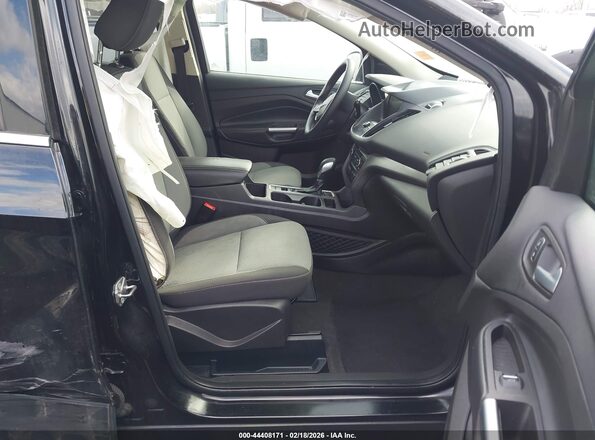 1FMCU0GDXKUB22706 2019 FORD ESCAPE Black Widok wnętrza z przodu
