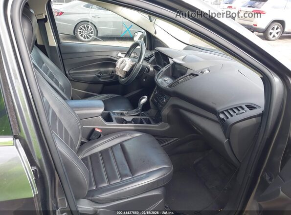 1FMCU0HD0KUB04794 2019 FORD ESCAPE Gray Widok wnętrza z przodu