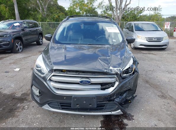 1FMCU0HD0KUB04794 2019 FORD ESCAPE Gray Widok zestawu wskaźników