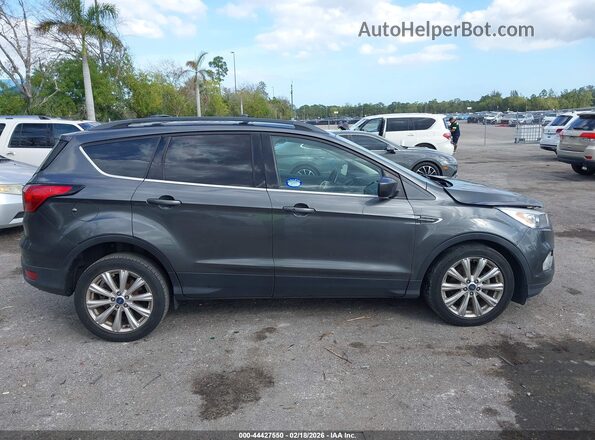 1FMCU0HD0KUB04794 2019 FORD ESCAPE Gray Widok wnętrza z tyłu