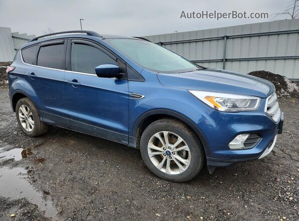 1FMCU0HD8JUC45224 2018 FORD ESCAPE Синий Передняя правая четверть