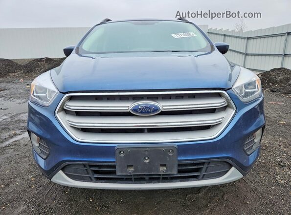 1FMCU0HD8JUC45224 2018 FORD ESCAPE Синий Вид спереди