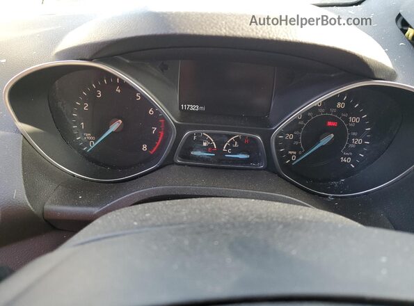 1FMCU0HD8KUB04798 2019 FORD ESCAPE White Instrument cluster view