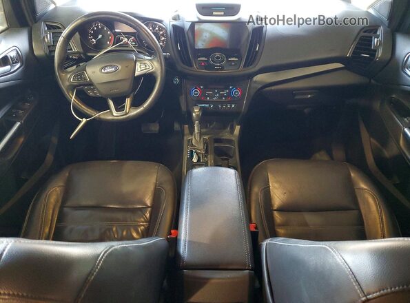 1FMCU0JD1HUE44216 2017 FORD ESCAPE Серый Вид панели приборов