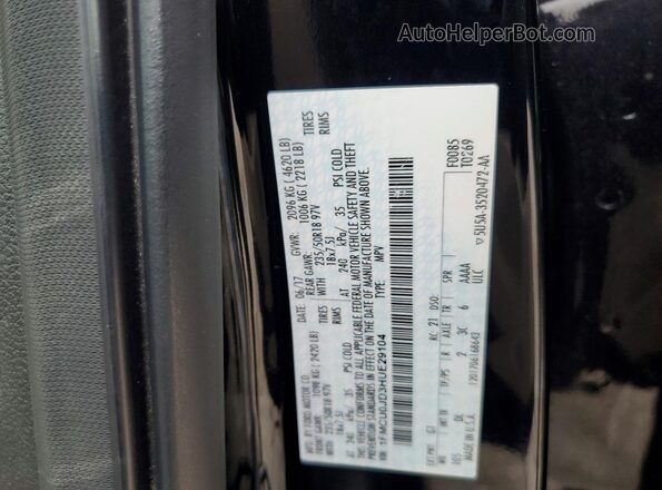 1FMCU0JD3HUE29104 2017 FORD ESCAPE Черный Вид наклейки с VIN-кодом