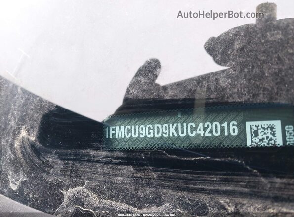 1FMCU9GD9KUC42016 2019 FORD ESCAPE Синий Вид подкапотного пространства