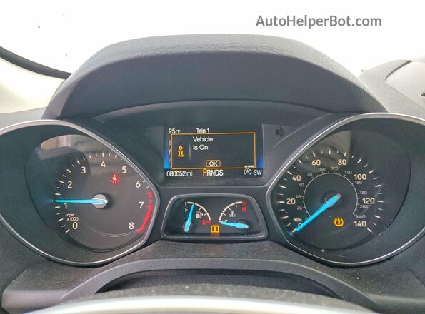 1FMCU9GD9KUC50617 2019 FORD ESCAPE Gray Instrument cluster view
