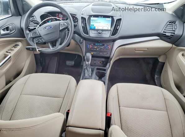 1FMCU9GDXKUB97572 2019 FORD ESCAPE Blue Dashboard view
