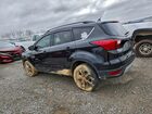 2019 Ford Escape Sel Черный vin: 1FMCU9HDXKUA89340