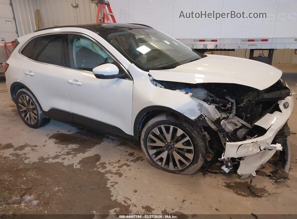 1FMCU9J95LUC13375 2020 FORD ESCAPE Белый Передняя правая четверть