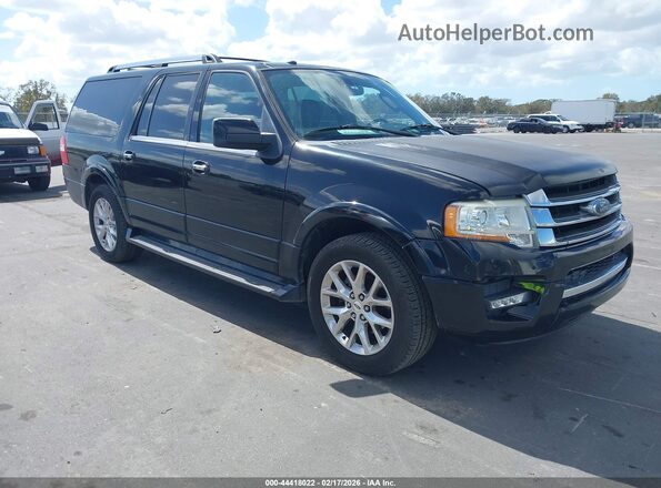 1FMJK1KT6GEF36634 2016 FORD EXPEDITION EL Черный Передняя правая четверть