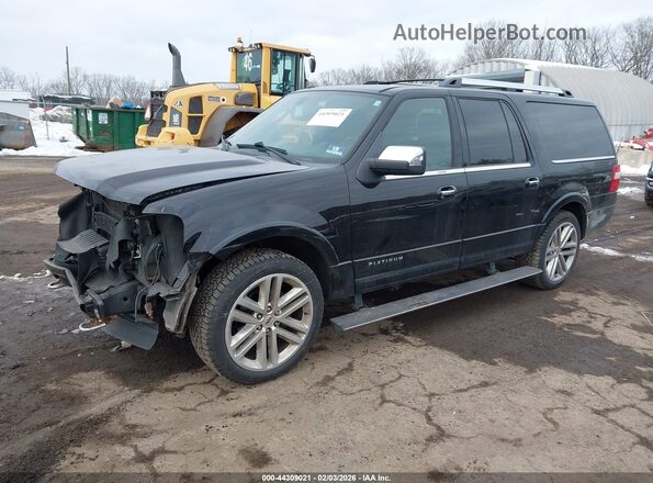 1FMJK1MT2HEA24710 2017 FORD EXPEDITION EL Черный Передняя левая четверть
