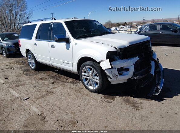 1FMJK1MT4GEF27489 2016 FORD EXPEDITION EL Белый Передняя правая четверть