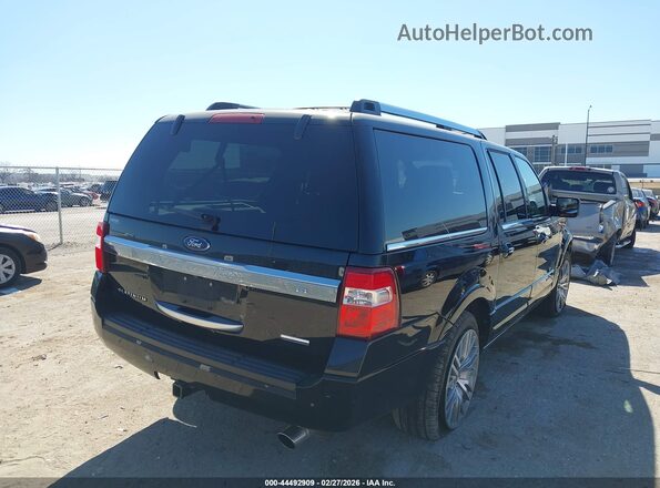 1FMJK1MT7HEA41616 2017 FORD EXPEDITION EL Черный Задняя правая четверть