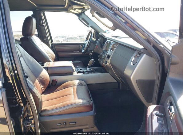 1FMJK1MT7HEA41616 2017 FORD EXPEDITION EL Черный Вид салона спереди