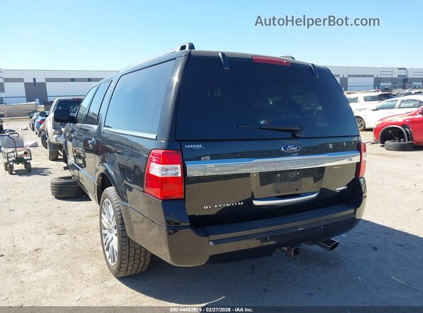 1FMJK1MT7HEA41616 2017 FORD EXPEDITION EL Черный Задняя левая четверть
