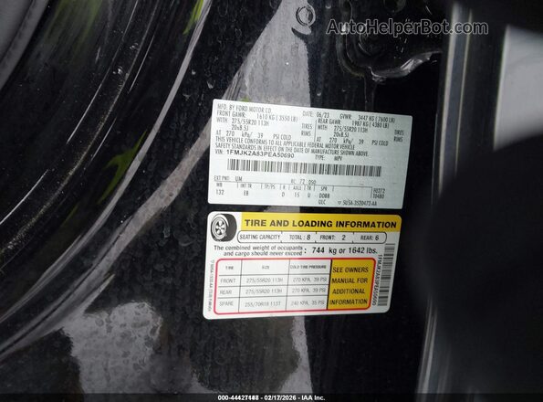 1FMJK2A83PEA50690 2023 FORD EXPEDITION Черный Вид спереди