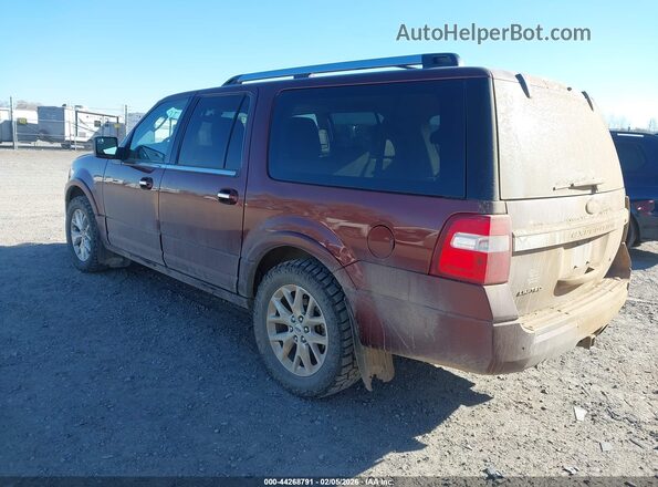 1FMJK2AT2HEA73478 2017 FORD EXPEDITION EL Бордовый Задняя левая четверть