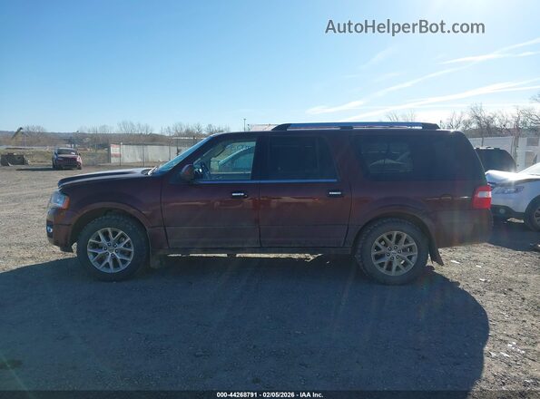 1FMJK2AT2HEA73478 2017 FORD EXPEDITION EL Бордовый 