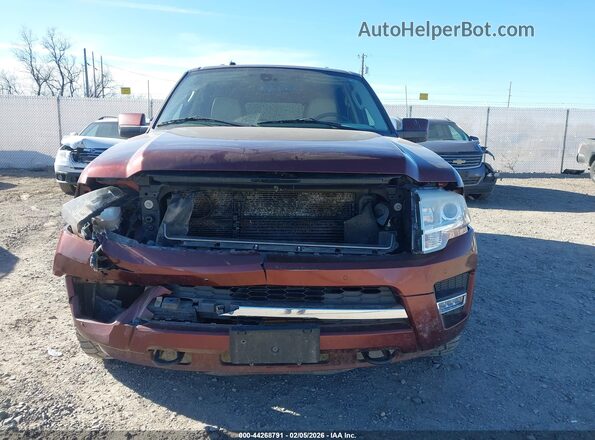1FMJK2AT2HEA73478 2017 FORD EXPEDITION EL Бордовый Вид задней части салона