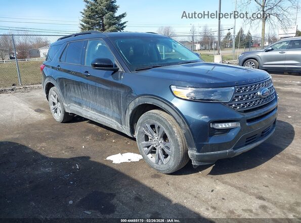 1FMSK8DH7RGA01518 2024 FORD FORD EXPLORER Blue Przód prawy
