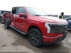 2022 Ford F-150 Lightning Lariat Red vin: 1FT6W1EV3NWG01524