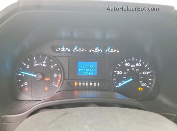 1FT7W2B65KEE24192 2019 FORD F250 Белый Вид щитка приборов