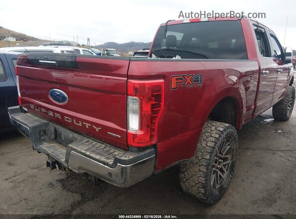 1FT7W2B6XHEC39709 2017 FORD F-250 Темно-бордовый Задняя правая четверть