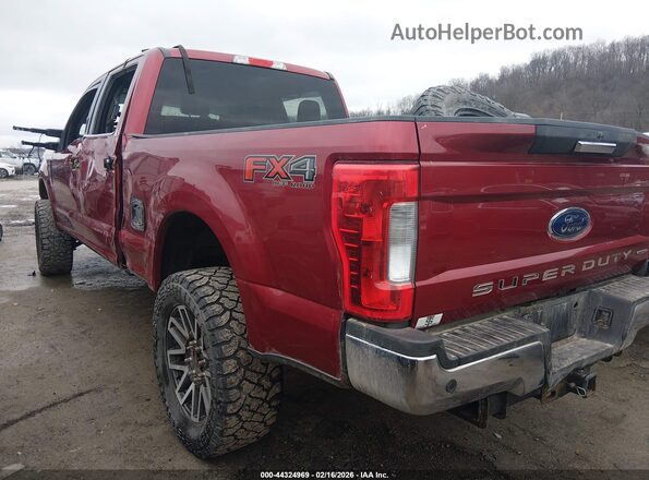 1FT7W2B6XHEC39709 2017 FORD F-250 Темно-бордовый Задняя левая четверть