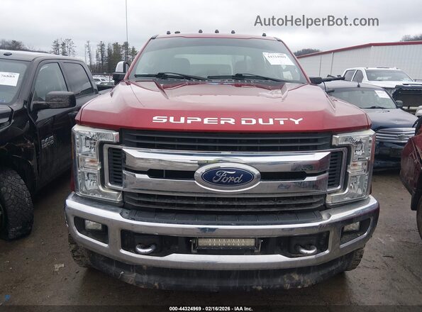 1FT7W2B6XHEC39709 2017 FORD F-250 Темно-бордовый Вид щитка приборов