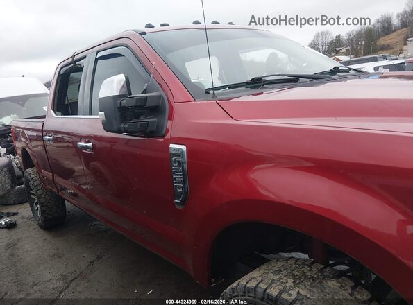 1FT7W2B6XHEC39709 2017 FORD F-250 Темно-бордовый Вид задней части салона