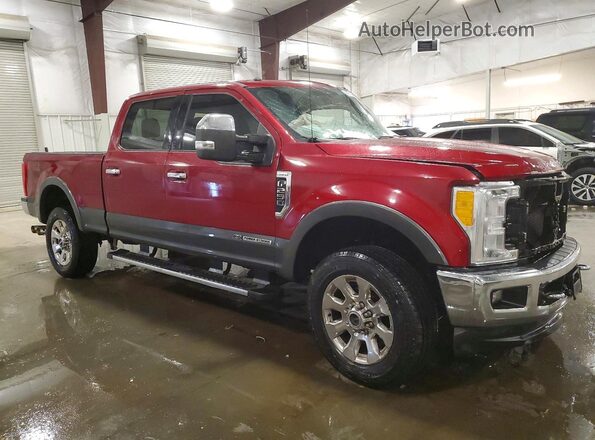 1FT7W2BT4HEE79313 2017 FORD F250 Красный Передняя правая четверть