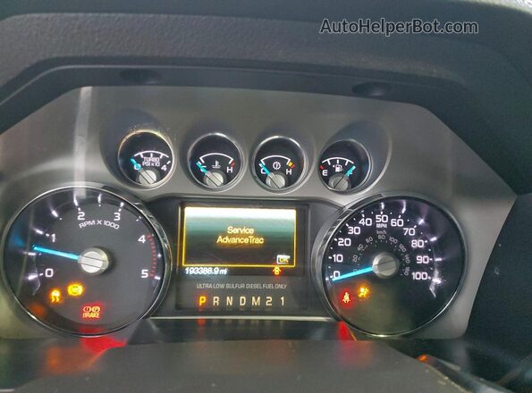 1FT7W2BT8GEC67111 2016 FORD F250 Серебряный Вид щитка приборов