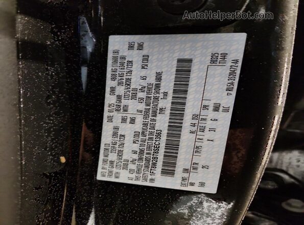 1FT8W2BT8SEC13563 2025 FORD F250 Black Widok komory silnika