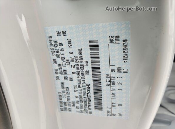 1FT8W3BN2TEC62640 2026 FORD F350 White Вид підкапотного простору