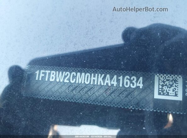 1FTBW2CMDHKA41634 2017 FORD TRANSIT-350 White Вид підкапотного простору