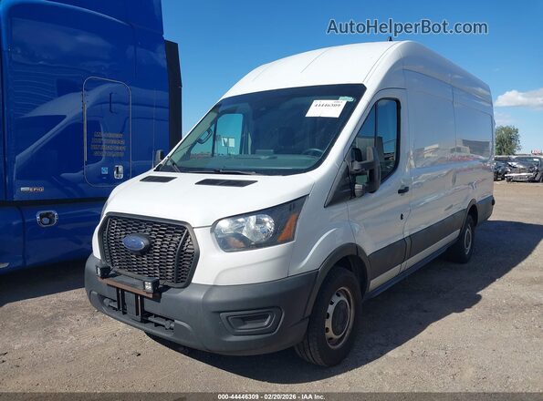1FTBW3XG0MKA12039 2021 FORD TRANSIT-350 White Vista tres cuartos delantera izquierda