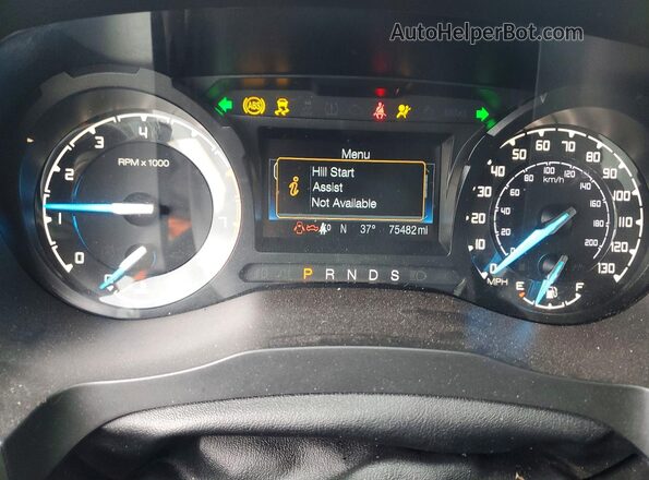 1FTER1FH5KLA89581 2019 FORD RANG Black Vista del cuadro de instrumentos