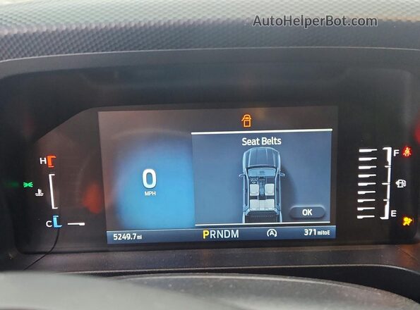 1FTER4PH2SLE02067 2025 FORD RANG White Vista del cuadro de instrumentos