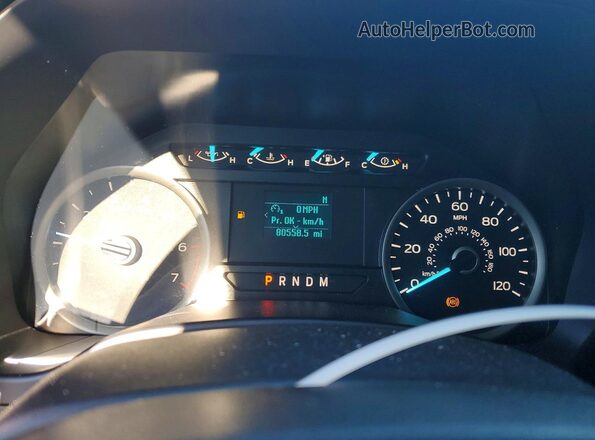 1FTEW1C45KFA81926 2019 FORD F150 Red Instrument cluster view