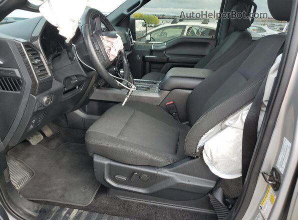 1FTEW1C50KFD09727 2019 FORD F150 Серебряный Вид салона спереди