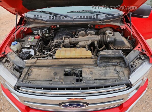 1FTEW1CB3KFA68896 2019 FORD F150 Красный Вид задней части салона