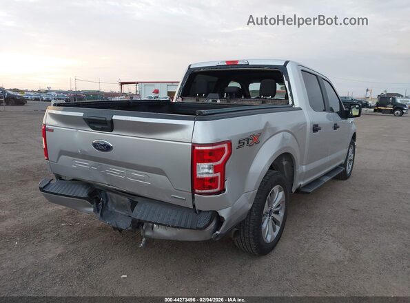 1FTEW1CP0JFC00636 2018 FORD F150 Gray Widok z przodu
