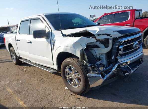 1FTEW1CP1MFC04053 2021 FORD F150 White Przód prawy